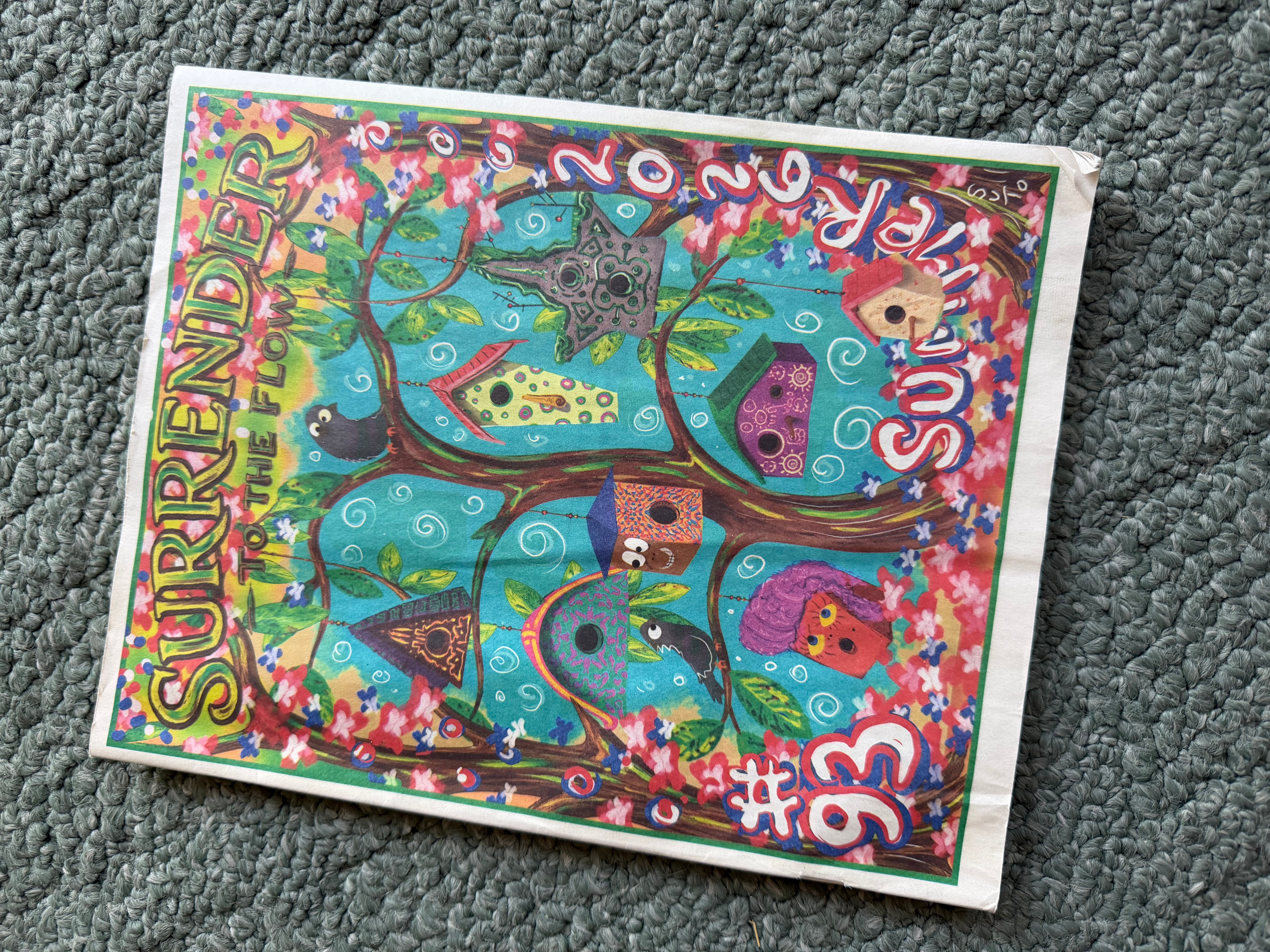 Colorful children's puzzle box with a tree, animals, and numbers, titled 'SUBLINDER'.