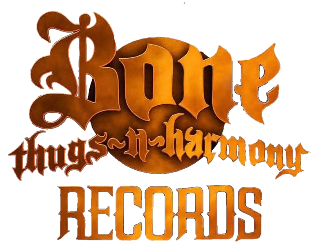 Logo with stylized text: 'Bone Thugs-N-Harmony RECORDS' in orange and brown on black background.